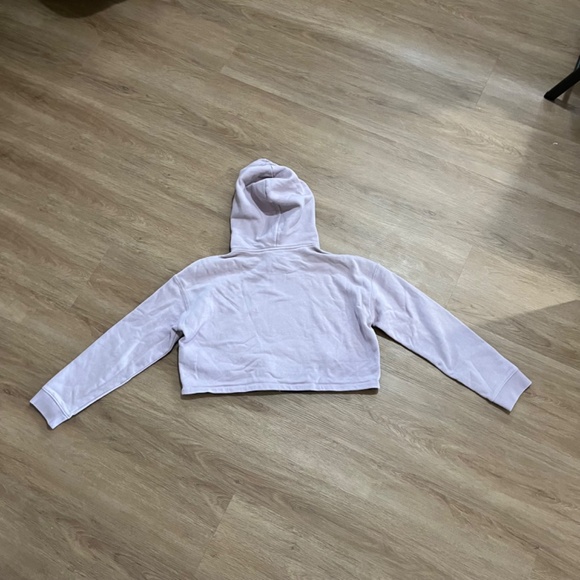 Adidas Bossy 90s Oversized Trefoil Cropped Hoodie Sweatshirt/Size Medium - Picture 12 of 16